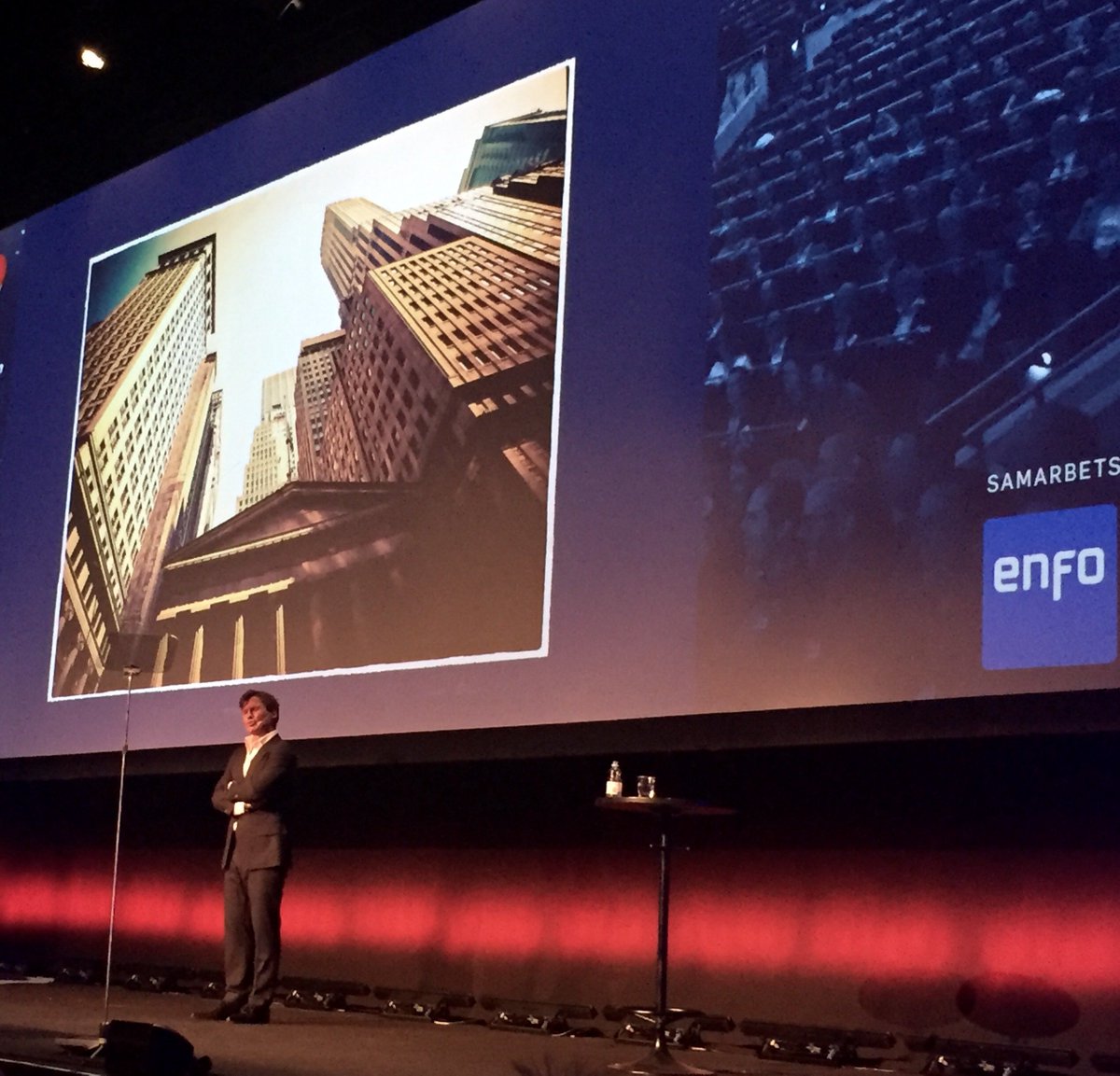 EnfoGroup's tweet photo. Petter Stordalen just shared the secret behind his spectacular career on stage at Enfo EvolutionDay VIP #EED2015 https://t.co/Wm7r871bbZ