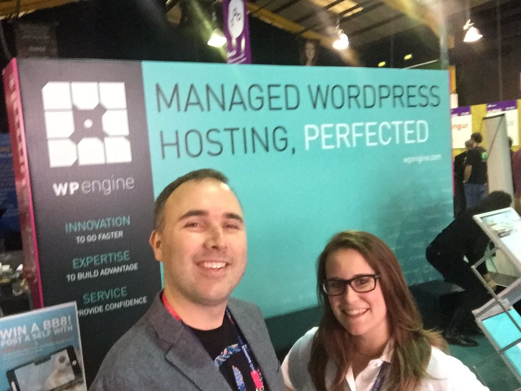 sbelinski's tweet photo. #wpengine at #websummit dedicated wp hosting https://t.co/vo4joRsFR1