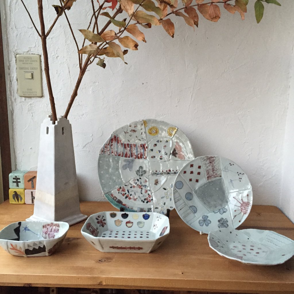 西山千代子さんと橋本美貴子さんの母娘展がはじまります。明日からです。