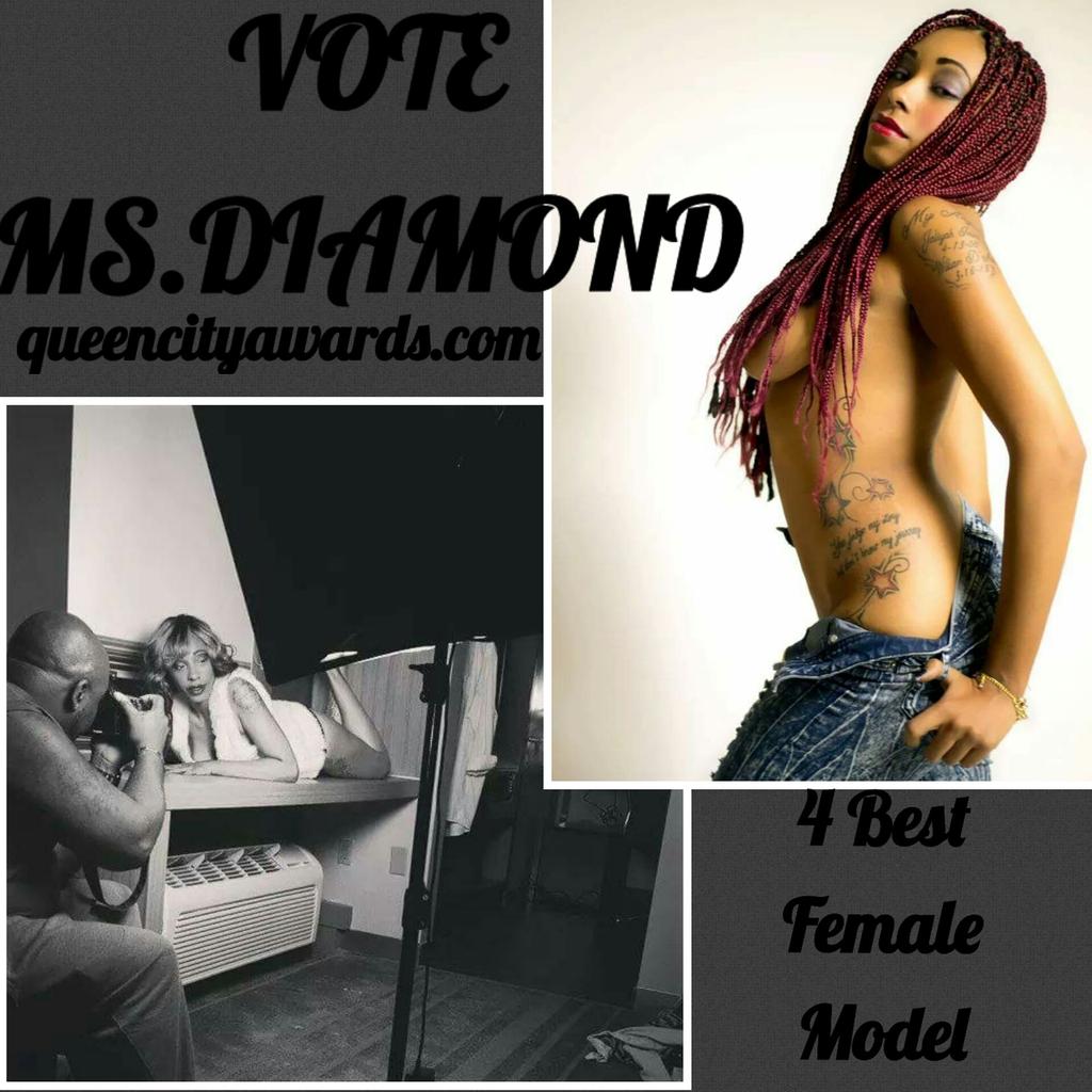 MsDiamonddaBoss's tweet photo. Vote now! Ms Diamond best female model. #MsDiamond #faablife #cltmodel #queencityawards https://t.co/fefF0iwveJ