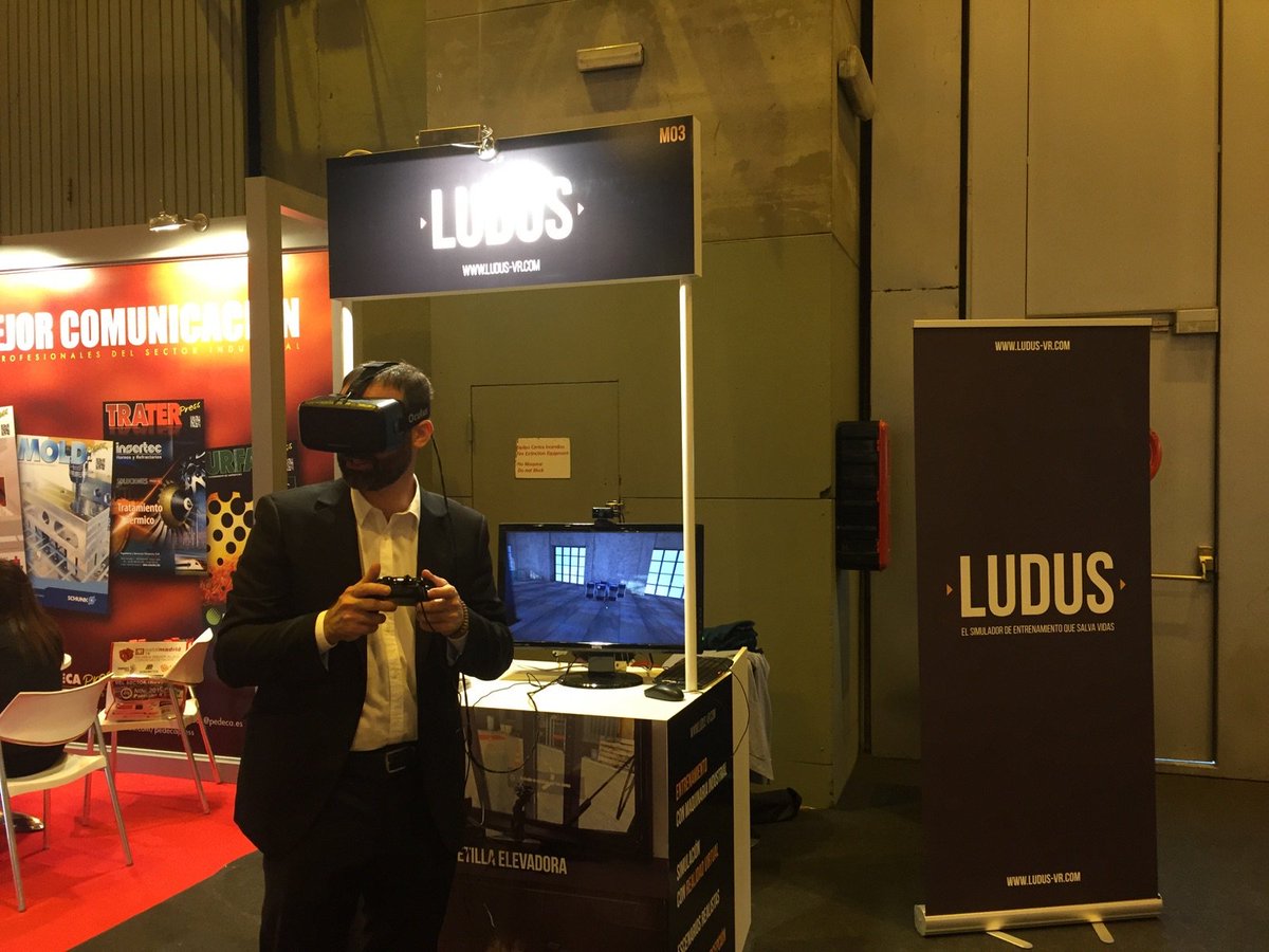 PulsarConcept's tweet photo. Ésta semana estamos en @MetalMadridEs ¡Acércate hoy a probar nuestros simuladores de Realidad Virtual! https://t.co/3kEneiauWg