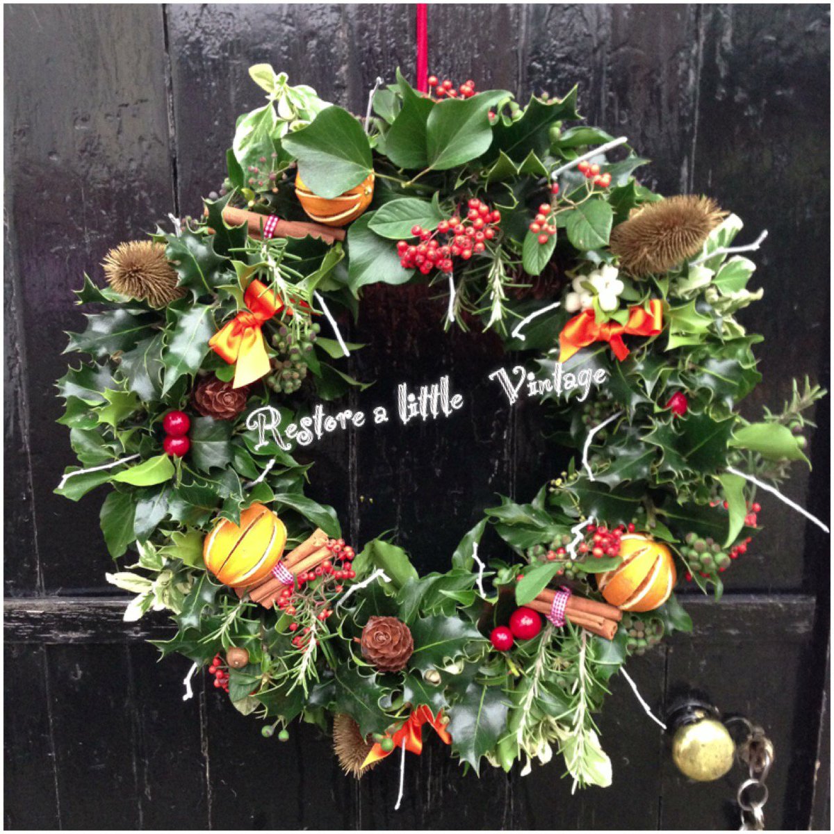 vintageburd's tweet photo. Beautiful Christmas wreaths made to order as your requirements size/ colour/ and anything else we can accommodate. https://t.co/XTK8S3pTbP