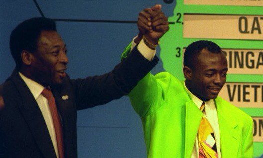 Happy birthday, Abedi Pele! The former Ghana star -- pictured with the man whose name he adopted -- turns 51 today. 