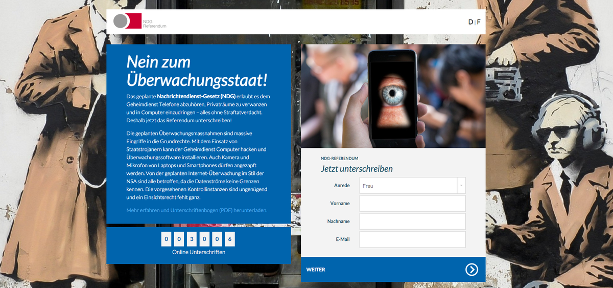 dani_graf's tweet photo. #NDG-Referendum: Bereits 3000 online Unterschriften mit #eCollector gesammelt! https://t.co/AZHdqFuEcm https://t.co/MAg3LNOLeZ