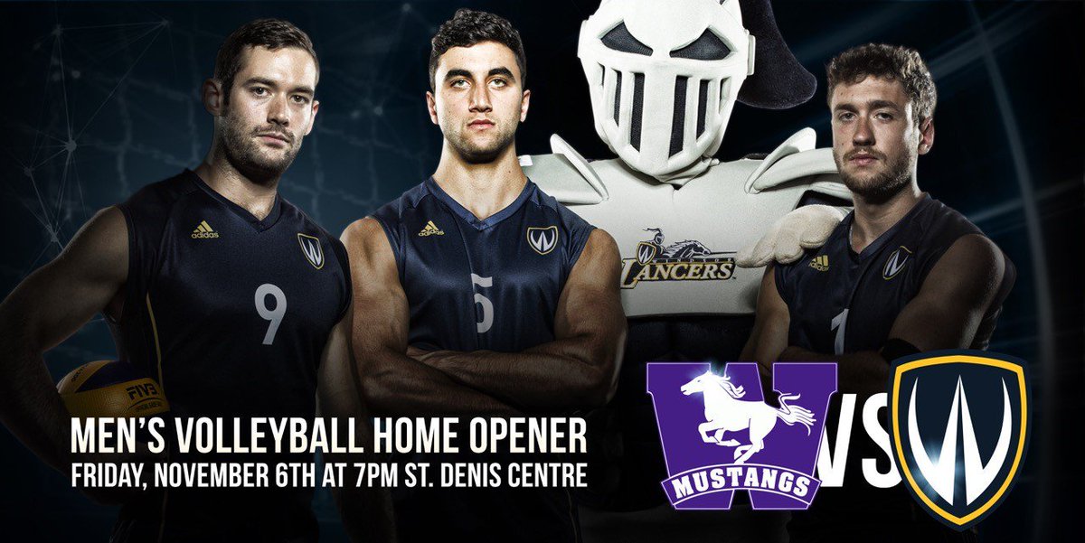 WindsorLancers's tweet photo. What better way to spend a Friday night than at St. Denis cheering on @LancerMensVball! Home opener tomorrow night! https://t.co/8t8mSr5qoc