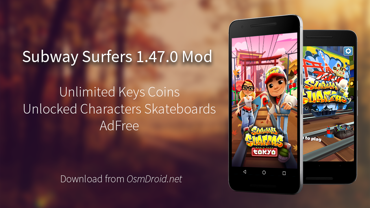 Download free subway surfers mod apk with unlimited coins and unlimited  key.