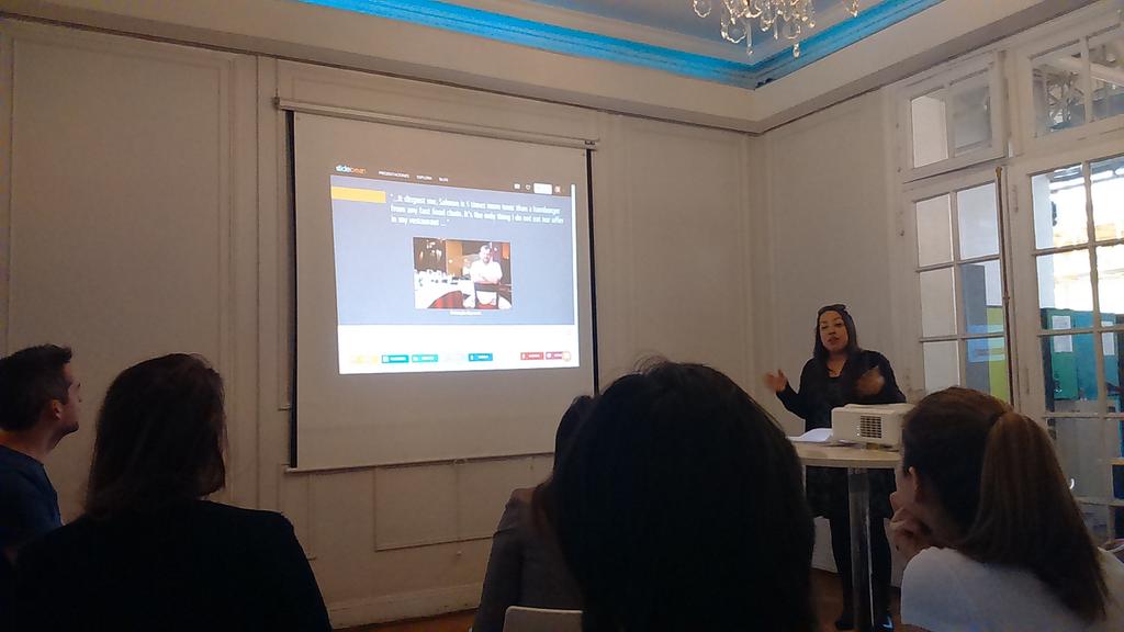 CibisBiotech's tweet photo. Pitch day with our CEO @paferol  #sfactory #girlpower https://t.co/cfQmGSAgF5