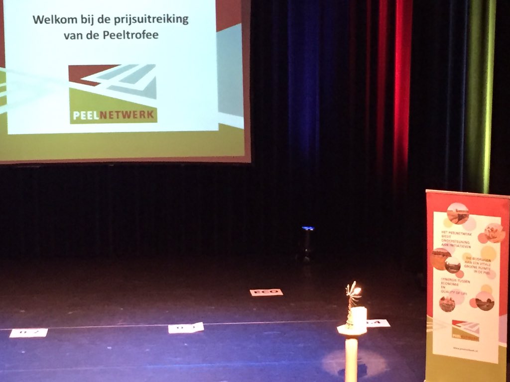 #spanning in de zaal #prijsuitreiking Peeltrofee @Peelnetwerk