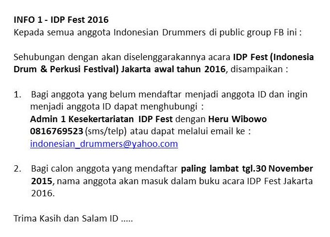 @IDbaubau <a href="/ID_jogja/">indo drummer jogja</a> <a href="/idsoloraya/">ID Solo Raya</a> <a href="/ID_Karawang/">Indonesian Drummers</a> <a href="/ID_KENDARI/">Indonesian Drummers</a> <a href="/IDMakassar/">IndoDrummersMakassar</a> <a href="/ID_Sampit/">Indonesian Drummers</a> @IDMajenang <a href="/IDpurwokerto/">ID Purwokerto</a>