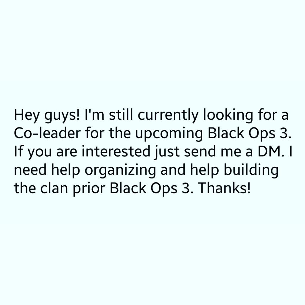 itstorqgaming's tweet photo. Still searching! If interested... just request through message. Thanks! #bo3 #treyarch #torqgaming #werunthisshit https://t.co/F15BH39ZTR