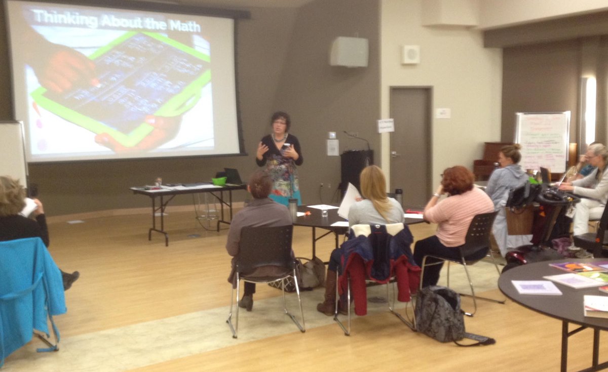 ButcherCarole's tweet photo. Facilitating with @TJTerryJo at the #STFMathBlend workshop. #techintheclassroom https://t.co/q6fRGdGsld