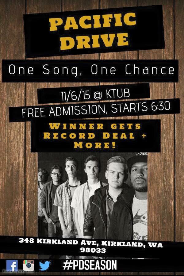 _PacificDrive's tweet photo. Come out and help us win a record deal! All info below.
#pdseason https://t.co/0kcMsFyv5N