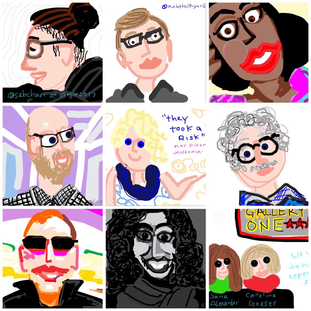 museumpaige's tweet photo. @museweb Thank you for enjoying the drawings this morning at #MCN2015 ! Here's some favorites from #mw2012! ✨🌈✨ https://t.co/KCVWEfOIfy