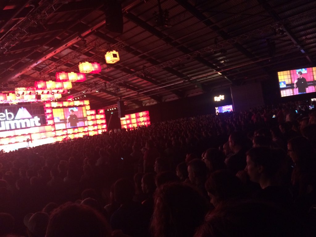 ZhengRaygun's tweet photo. Totally packed centre stage at the #websummit for the Pixar talk coming up! #nostandingroom https://t.co/IipdieFhoj
