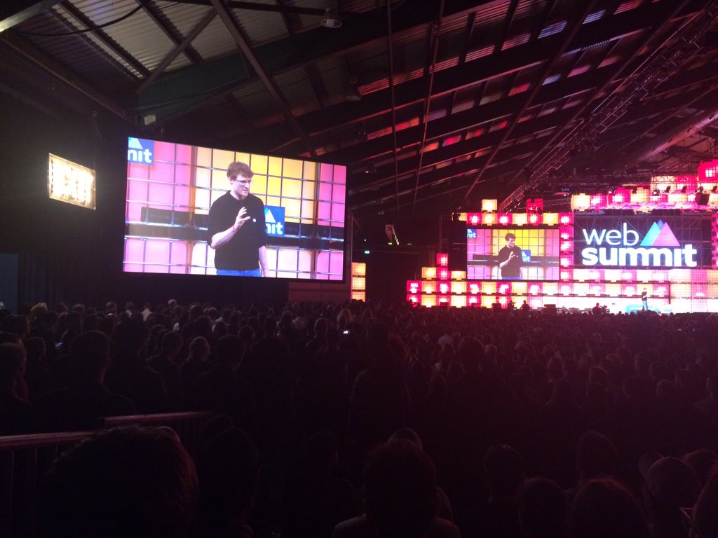 ZhengRaygun's tweet photo. Totally packed centre stage at the #websummit for the Pixar talk coming up! #nostandingroom https://t.co/IipdieFhoj