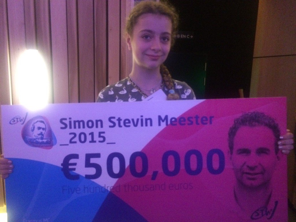GabyvanCaulil's tweet photo. Betrapt! Dochter @WiroNiessen gaat er met half miljoen vandoor @stw Simon Stevin Meesterprijs #stwopenmind https://t.co/dfpwD1kjqS