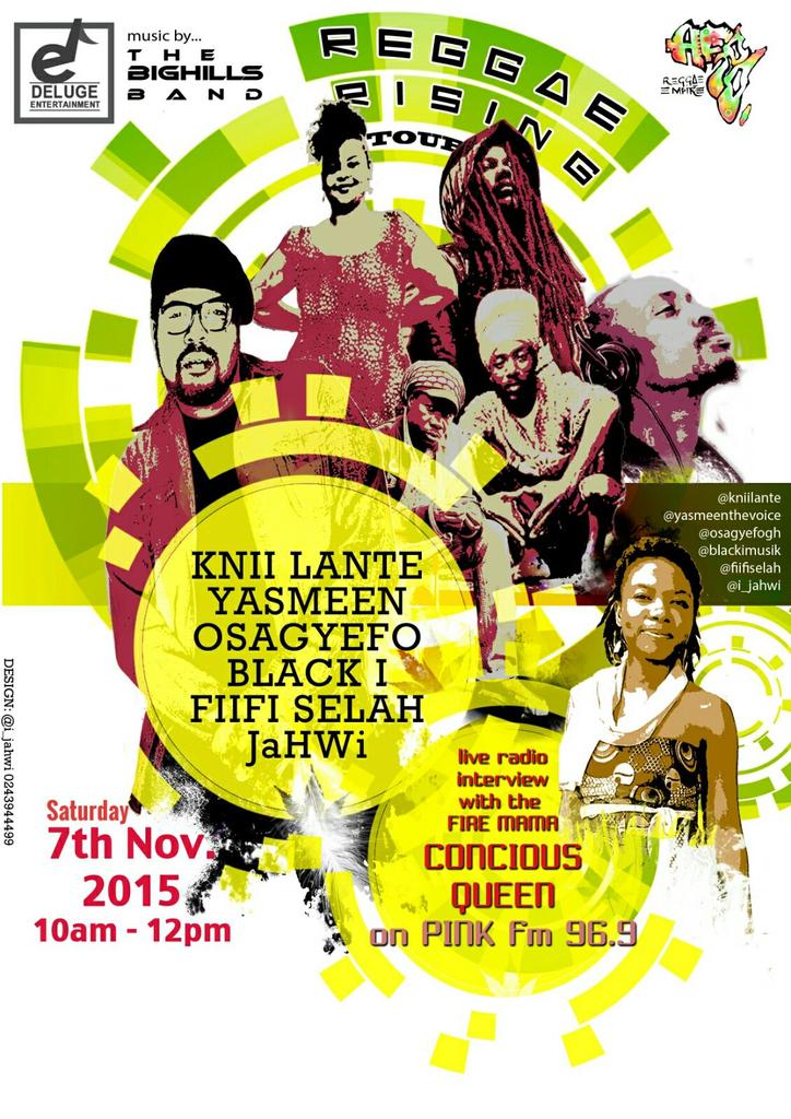 AfroReggaEmpire's tweet photo. Catch @ReggaeRisingGH #ReggaeRisingTour on #radio w/ the #Reggae #Goddess @ConsciousKween on @pinkfmonlinegh #music https://t.co/bbrkwdX6MK