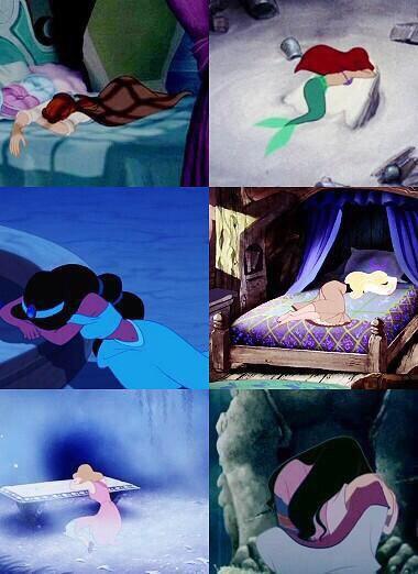 GirlsNoteBook's tweet photo. Disney princesses taught me to dramatically throw myself onto the nearest object when I'm sad https://t.co/5P33df0yTk