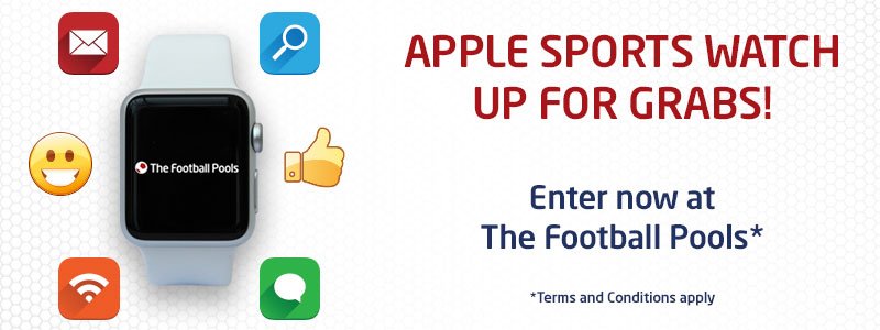 ThePools_'s tweet photo. Enter our Apple Watch comp now! RT, share and enter your details here https://t.co/flf7v1FurU T&Cs apply #PoolsWatch https://t.co/CzQ20XTSTP