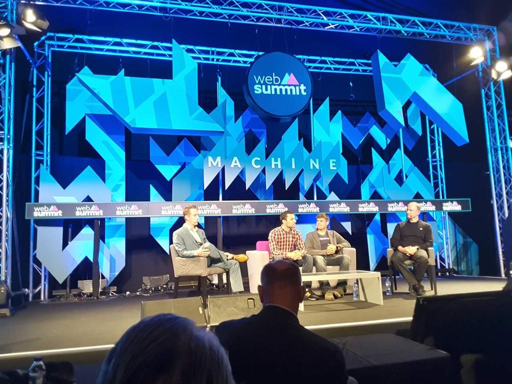 aeroinspect's tweet photo. And now @romeoch @jonomillin @AgrisKipurs and Gearoid O'Briain are discussing the future of drone in #WebSummit2015 https://t.co/HDpZlr4Sda
