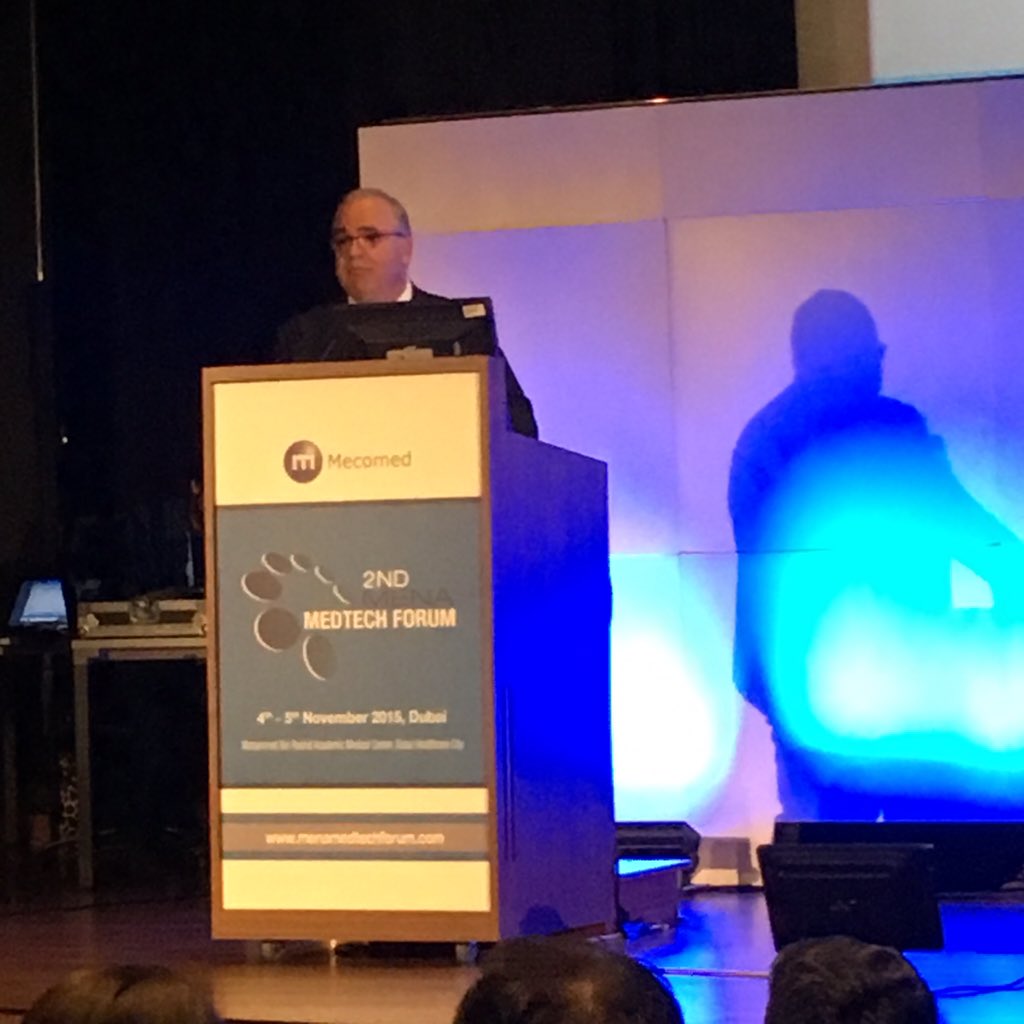 burgeralexander's tweet photo. #MENAMedTech Chairman Rami Rajab concluding a very successful 2nd MENA MedTech Forum. Looking forward to next year! https://t.co/fknjC2E1KN