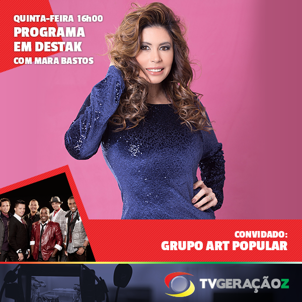 No 'Em Destak' de hoje, Mara Bastos recebe o grupo Art Popular! Hoje, às 16h, na TVGZ!

#TVGZ #EmDestak #MaraBastos