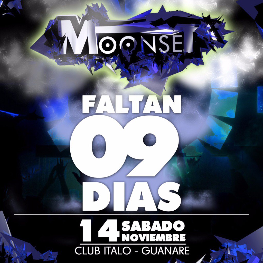 themoonset_'s tweet photo. Se acerca mas el día, de una noche que quedara grabada en tu mente ! #Moonset 14 de Noviembre - Club Italo Guanare https://t.co/dA9Rxyv6JA