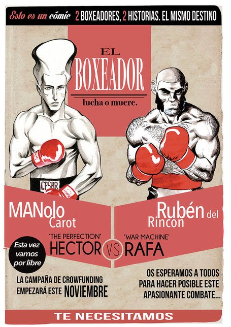 TUCHpodcast's tweet photo. El boxeador es una obra conjunta de Rubén del Rincón y Man. Participa en su publicación. https://t.co/79PPvya10X https://t.co/Blx0TFvVCF