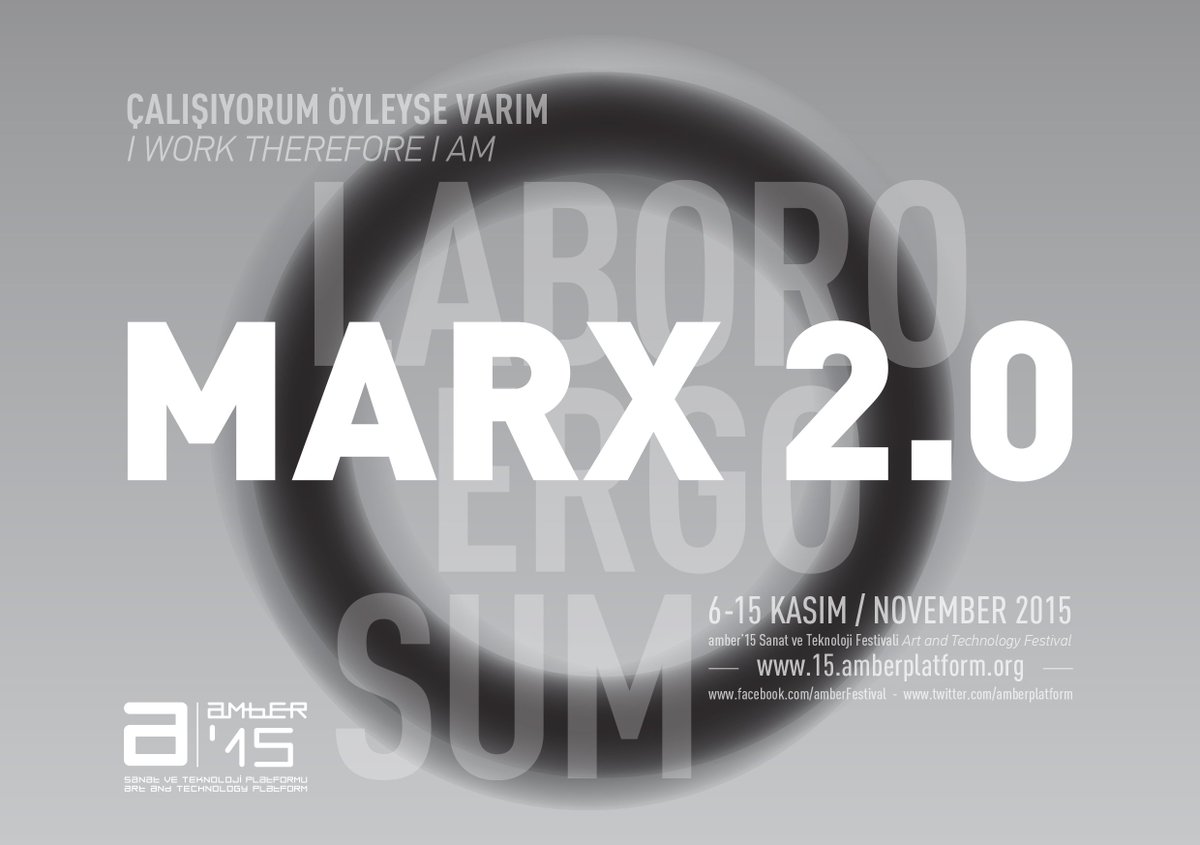 Amber Sanat ve Teknoloji Festivali kapsamında Marx 2.0 başlıklı sergi 6-15 Kasım'da Adahan İstanbul’da görülebilir