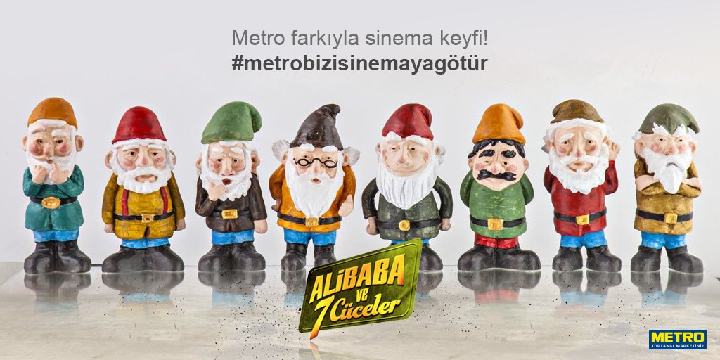"Ali Baba ve 7 Cüceler" için 100 hediye bilet, Metro takipçileri için burada. #metrobizisinemayagötür
