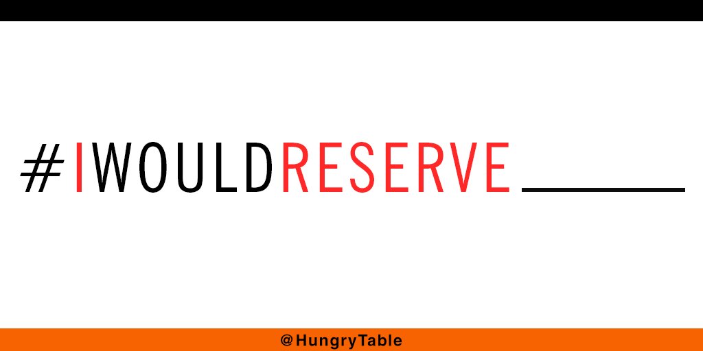 Hey guys!Apart frm reserving a table what else would u like to #reserve? Tell us using #IWouldReserve &amp; win credits!