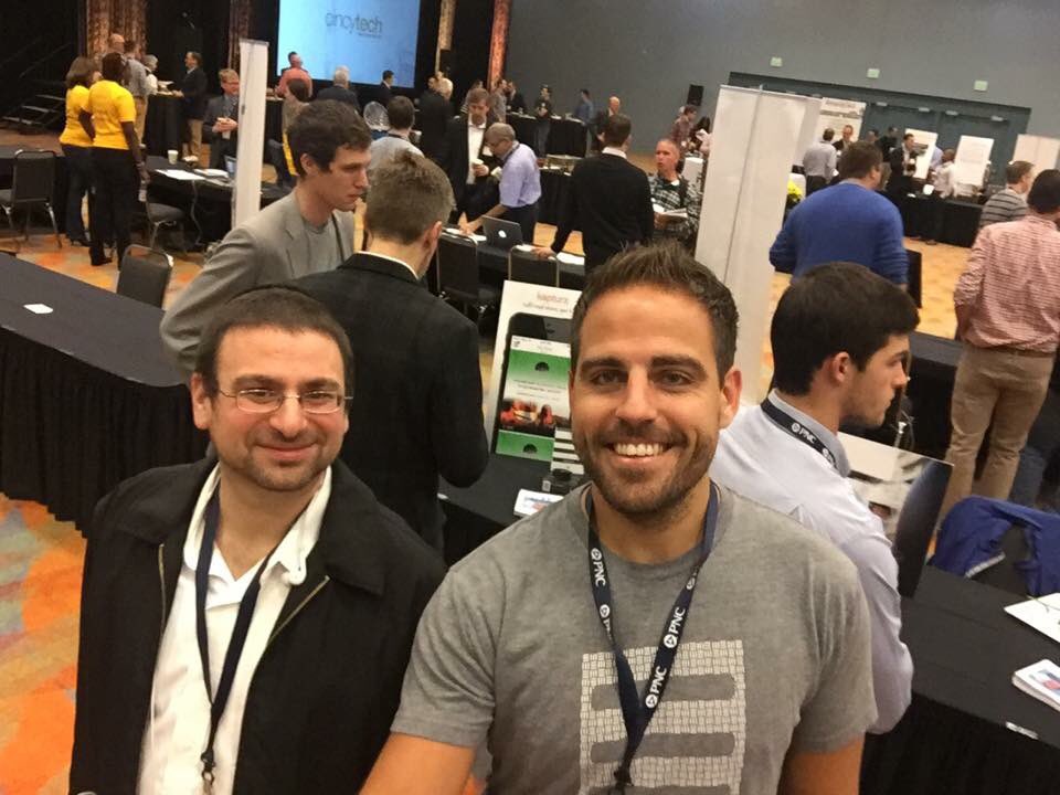 nowsourcing's tweet photo. Great meeting up with @dooleymr @kaptureaudio! #CincyTechBigBreakfast #cincytech https://t.co/YEShPTac61