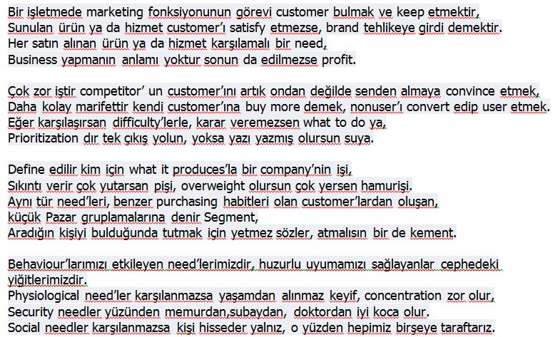Pazarlamacılar iyice okuyun, öğrenin!!!