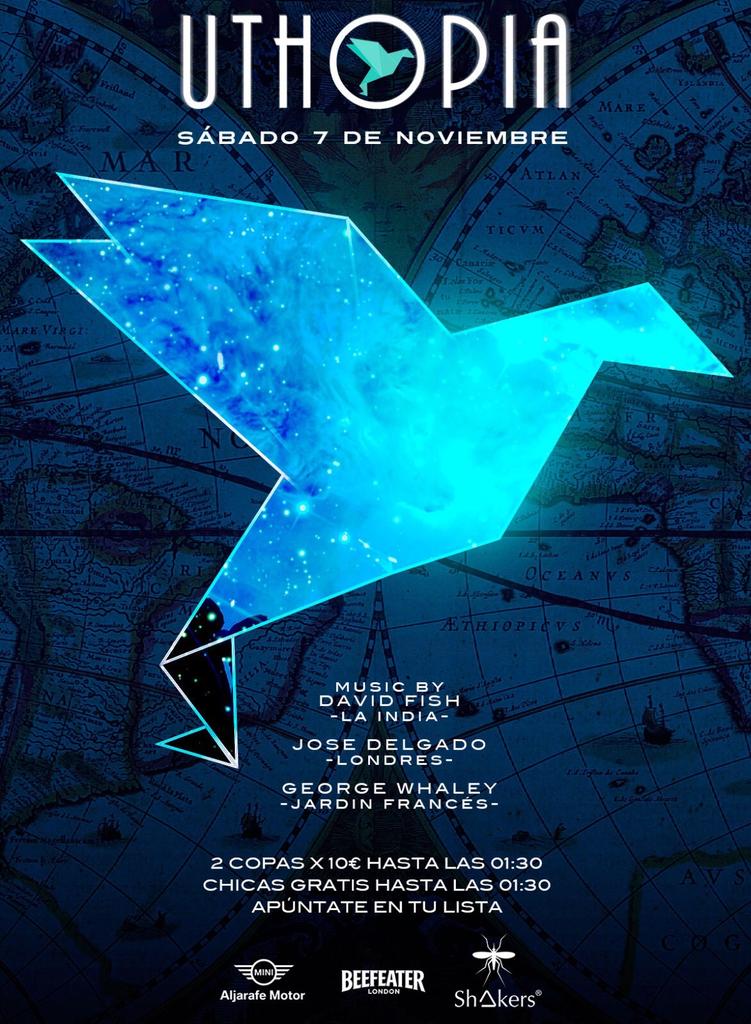 Jueves Viernes y Sábado nos vemos en #Uthopia !!

Apiuntate en lista de invitados o reservados al tlf 619814219