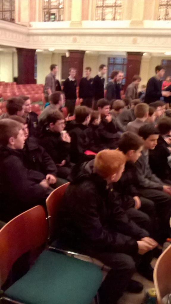 rococork's tweet photo. Our 1st &amp; 4th year music students were at City Hall this morning enjoying Cork Pops Orchestra #rocomusic https://t.co/WpZq1TzMw6
