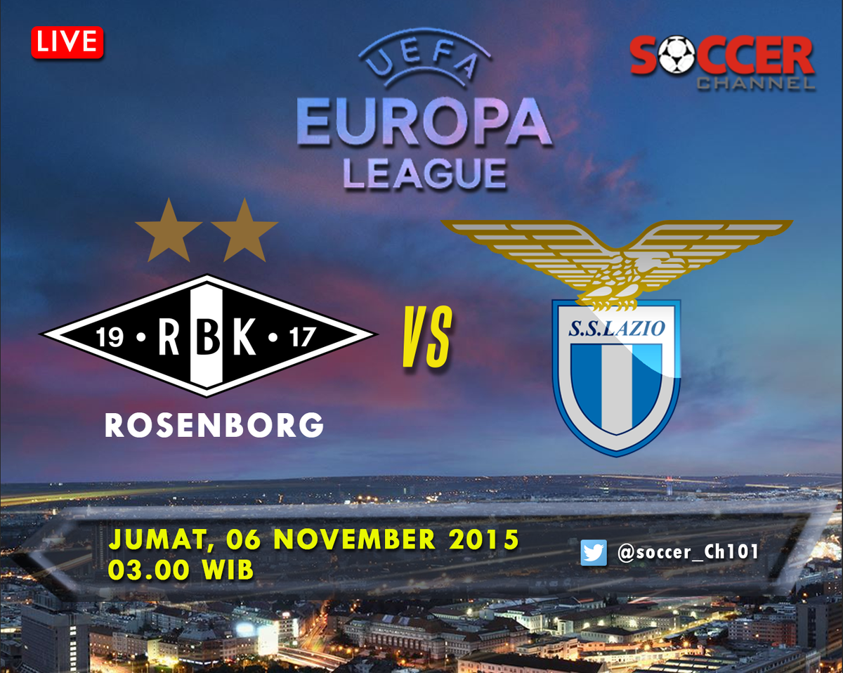 Europa League! ROSENBORG vs LAZIO pkl 02.45 di <a href="/Soccer_Ch101/">Soccer Channel</a> <a href="/LazialeClubBgr/">Laziale Club Bogor</a>