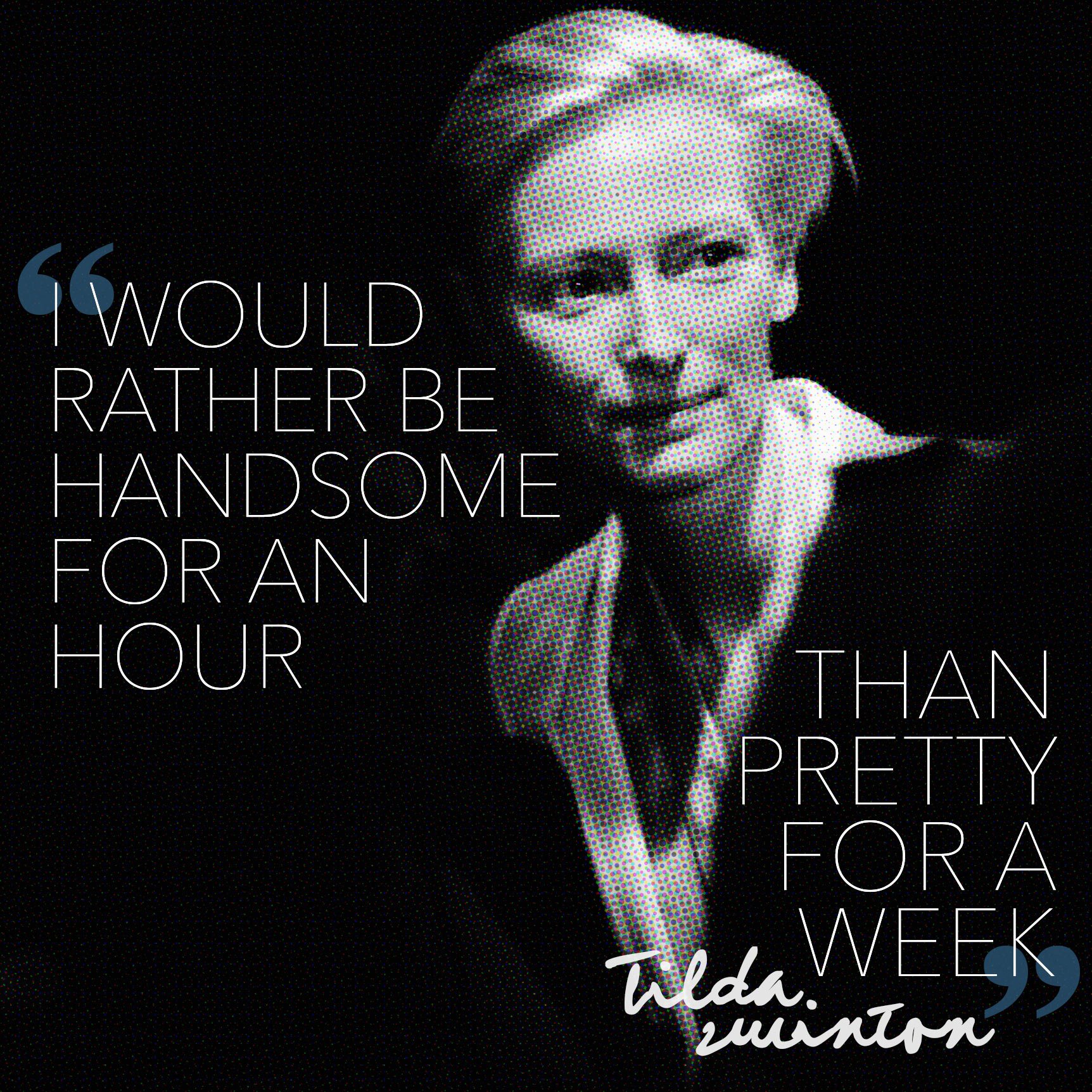 Happy Birthday Tilda Swinton, born this day in 1960.  