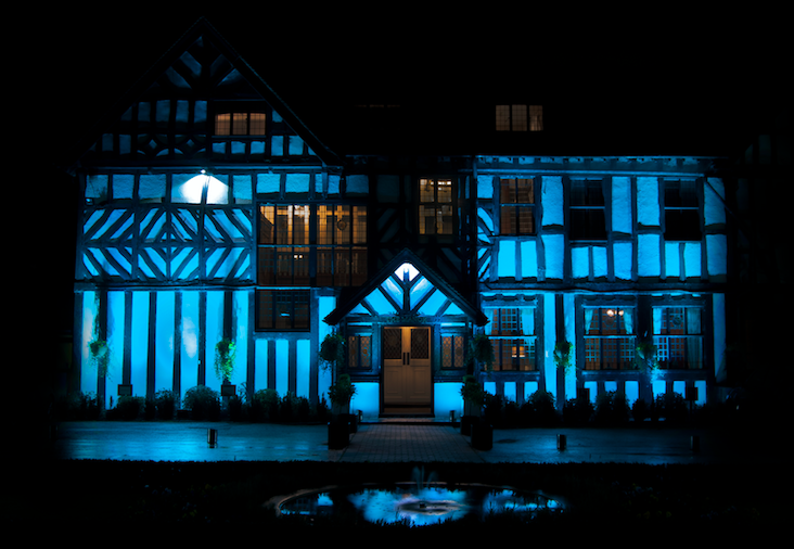 We had the pleasure of uplighting the very stunning #LauraAshleyManor. Thanks for having us! #BatteryUplights