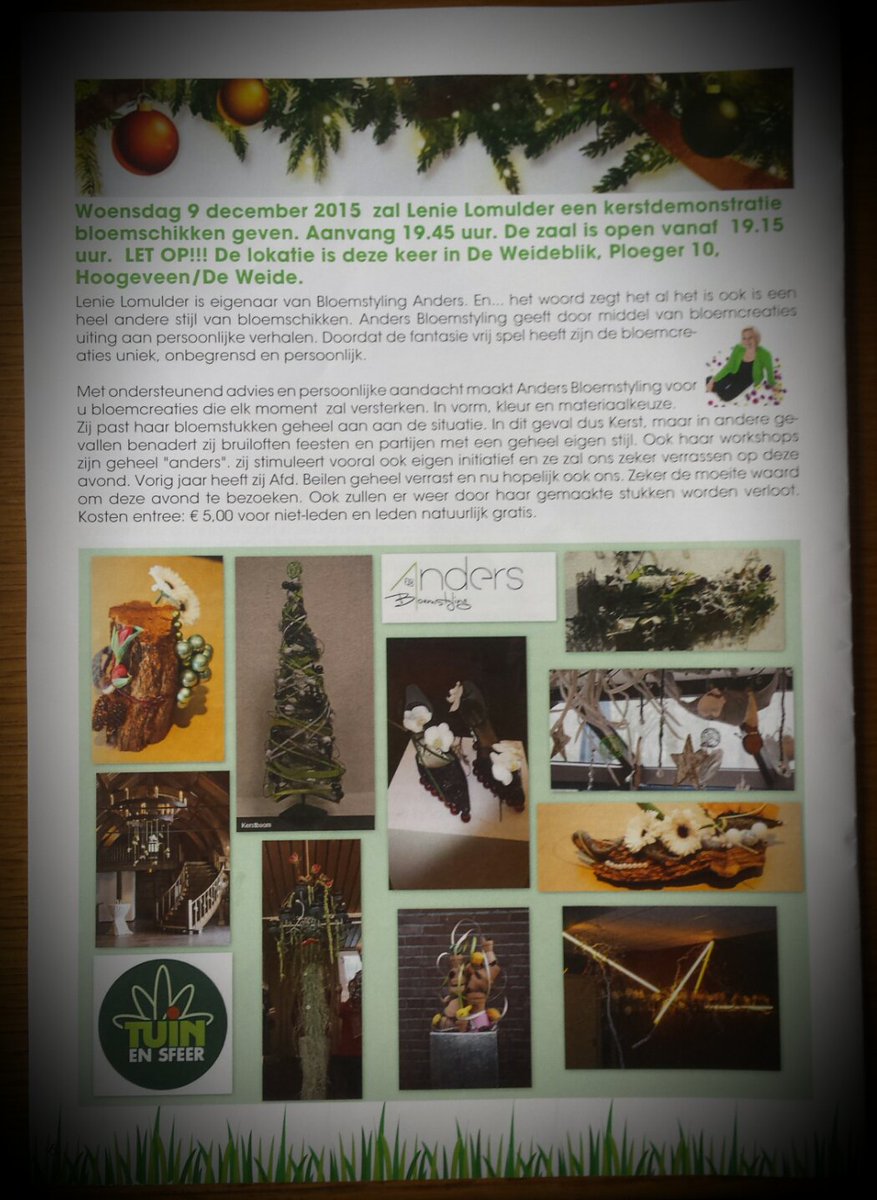 9 december is het zover #kerst #demonstratie <a href="/groeienbloei/">Groei & Bloei</a>