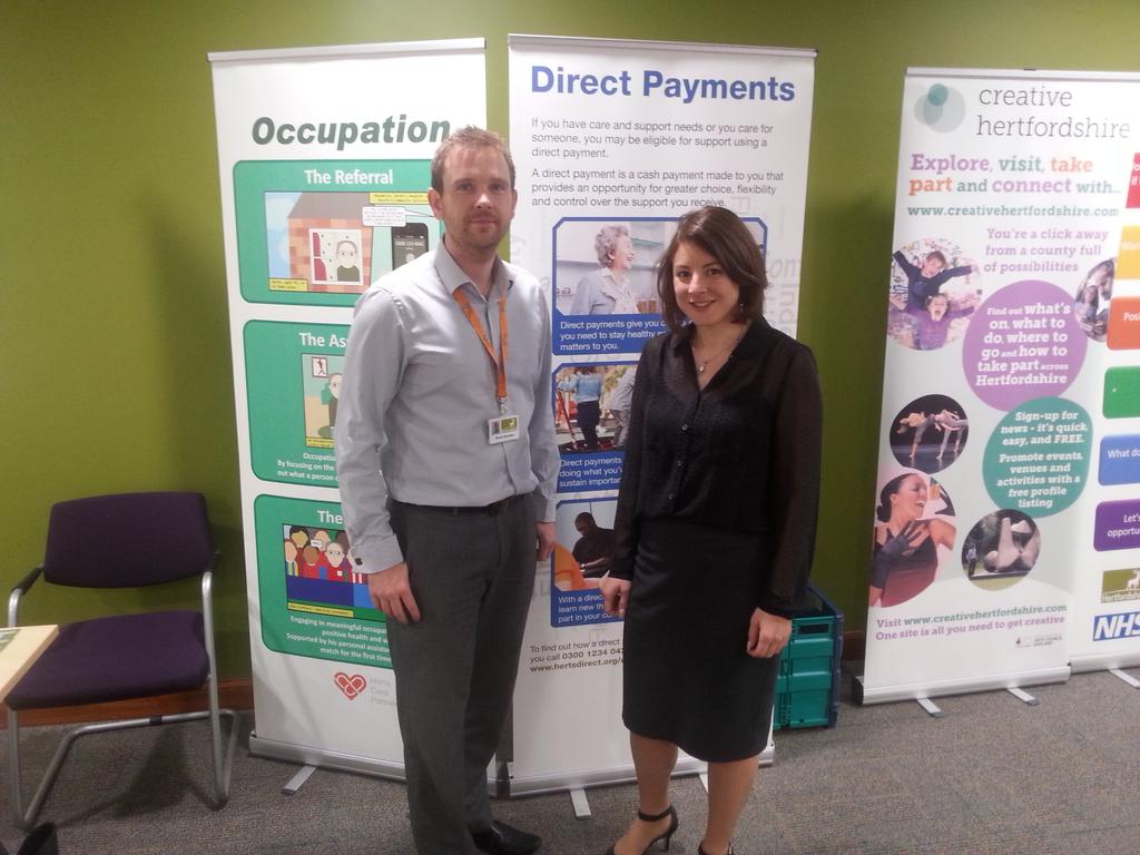 BertramStuart's tweet photo. #OTweek2015 partnership working @HPFT_NHS @hertscc @BAOTCOT valuing meaningful occupation - making it real https://t.co/YELyPPDw7J