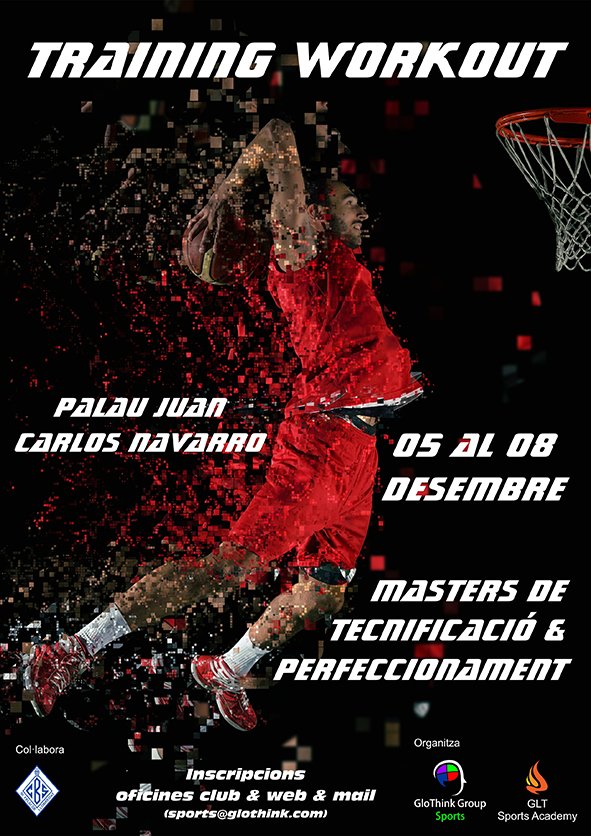 Glothink's tweet photo. Màsters de Formació & Perfeccionament #TrainingWorkout de basquetbol, els dies 5 al 8 de desembre https://t.co/fGolA06GgZ