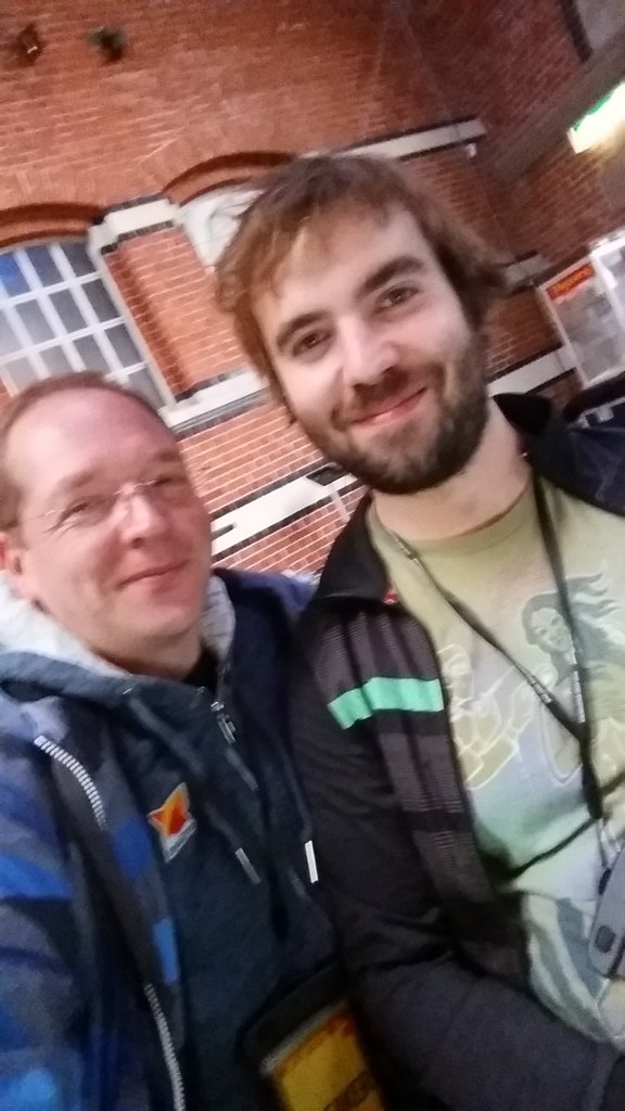myfear's tweet photo. Me and my #bytebuddy @rafaelcodes #oeredev https://t.co/BkLLGWNBO1
