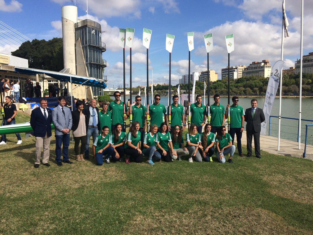 RealBetis's tweet photo. Presentada hoy en la Cartuja la @RegataSB, con la presencia del consejero @cayetanogborbol. #MuchoBetis https://t.co/x5B4GazOID