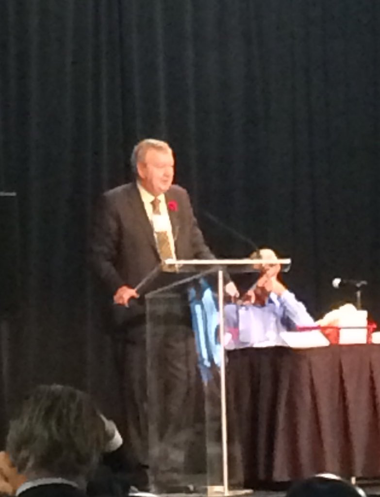 PortBelledune's tweet photo. President &amp; CEO Rayburn Doucett presenting at #WPAC2015 "Off to Market Transport &amp; Logistics" #portofbelledune https://t.co/jLfqjQndcK