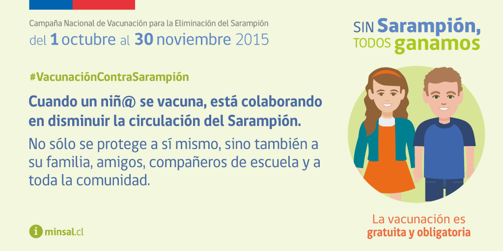 ministeriosalud's tweet photo. #VacunaciónContraSarampión más información en https://t.co/kuAHA2QBTE  o llamando a Salud Responde al 6003607777 https://t.co/aKOFCMTQkM