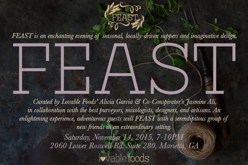 lovablefoods's tweet photo. We'll be sitting pretty at FEAST next Sat! Thanks, @SweetSeatsAtl for supplying us w/ a lovely set of seats! https://t.co/a87l3kNcyi