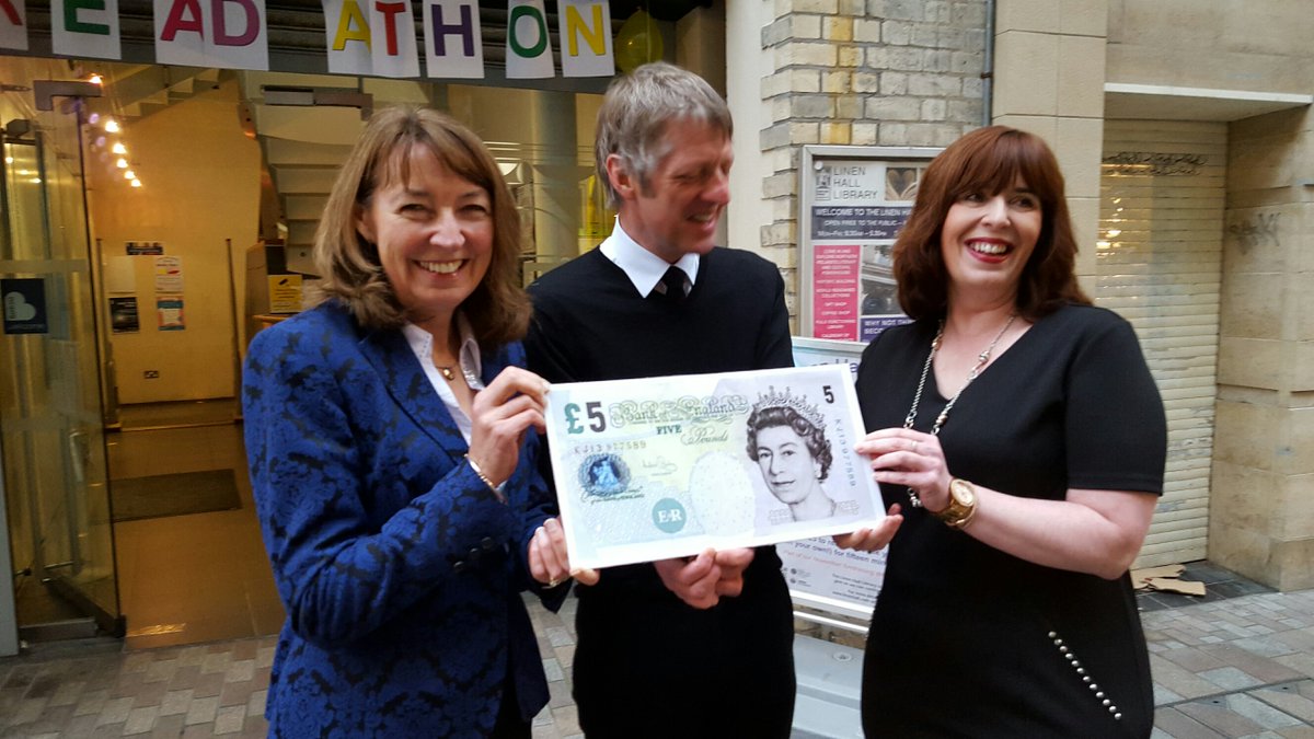 Restaging the Great 1788 Lottery Win for <a href="/thelinenhall/">The Linen Hall</a> Readathon. Go round, give money. If you're far away, send it