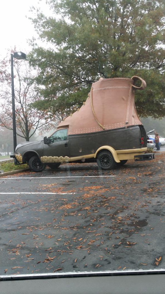 jcmanning3's tweet photo. This is parked across from the office today. #BootCar https://t.co/euWhW71vwO