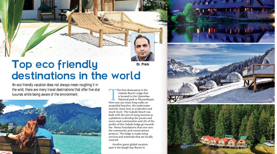 DrPremJ's tweet image. Here is my article about Eco Tourism Destinations in world. issuu.com/mediasteps/doc…