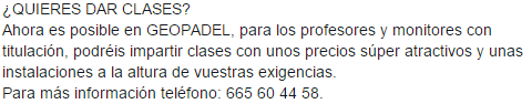 geopadel's tweet photo. ¿QUIERES DAR CLASES EN GEOPADEL?

Para más información teléfono: 665 60 44 58. https://t.co/1UzLVgHrjI